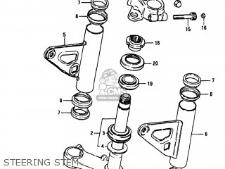 STEERING STEM - GS550L 1983 (D) USA (E03)