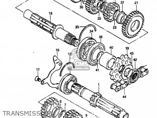 TRANSMISSION - GS550L 1983 (D) USA (E03)