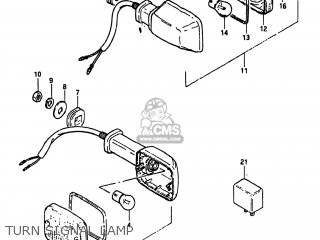 TURN SIGNAL LAMP - GS550L 1983 (D) USA (E03)