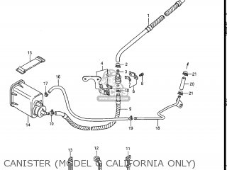 CANISTER (MODEL G CALIFORNIA ONLY) - GS550L 1985 (F) USA (E03)