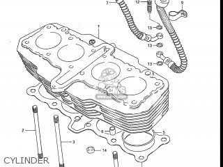 CYLINDER - GS550L 1985 (F) USA (E03)