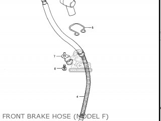 FRONT BRAKE HOSE (MODEL F) - GS550L 1985 (F) USA (E03)