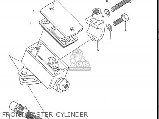 FRONT MASTER CYLINDER - GS550L 1985 (F) USA (E03)