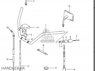 HANDLEBAR - GS550L 1985 (F) USA (E03)