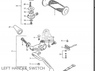 LEFT HANDLE SWITCH - GS550L 1985 (F) USA (E03)