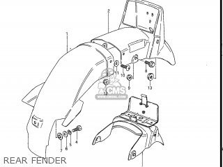 REAR FENDER - GS550L 1985 (F) USA (E03)