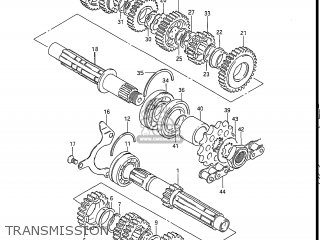TRANSMISSION - GS550L 1985 (F) USA (E03)