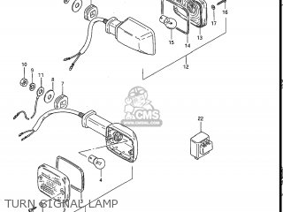 TURN SIGNAL LAMP - GS550L 1985 (F) USA (E03)