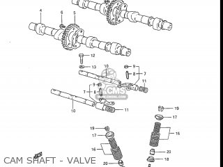 CAM SHAFT - VALVE - GS550L 1986 (G) USA (E03)
