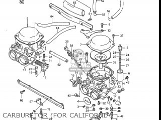 CARBURETOR (FOR CALIFORNIA) - GS550L 1986 (G) USA (E03)