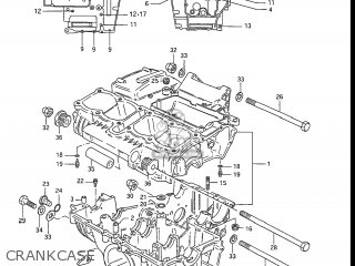 CRANKCASE - GS550L 1986 (G) USA (E03)
