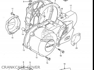 CRANKCASE COVER - GS550L 1986 (G) USA (E03)