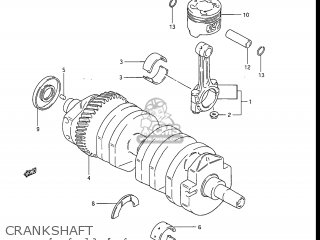 CRANKSHAFT - GS550L 1986 (G) USA (E03)