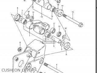 CUSHION LEVER - GS550L 1986 (G) USA (E03)