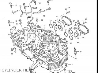CYLINDER HEAD - GS550L 1986 (G) USA (E03)