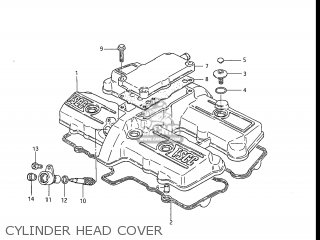 CYLINDER HEAD COVER - GS550L 1986 (G) USA (E03)
