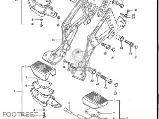 FOOTREST - GS550L 1986 (G) USA (E03)