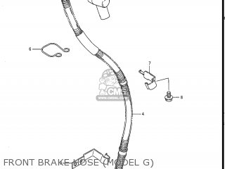 FRONT BRAKE HOSE (MODEL G) - GS550L 1986 (G) USA (E03)