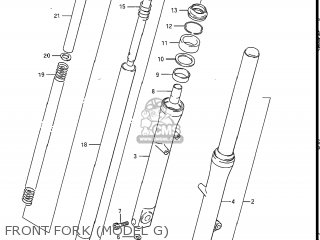 FRONT FORK (MODEL G) - GS550L 1986 (G) USA (E03)