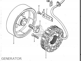 GENERATOR - GS550L 1986 (G) USA (E03)