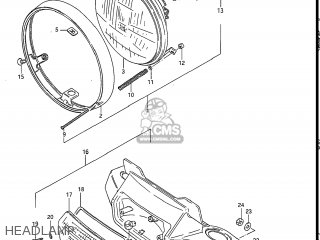 HEADLAMP - GS550L 1986 (G) USA (E03)