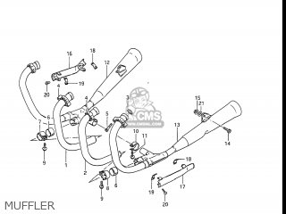 MUFFLER - GS550L 1986 (G) USA (E03)