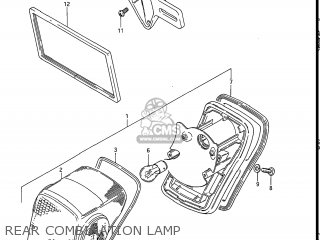 REAR COMBINATION LAMP - GS550L 1986 (G) USA (E03)