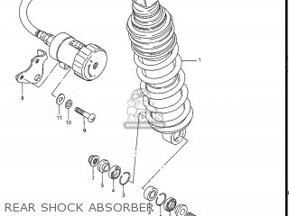 REAR SHOCK ABSORBER - GS550L 1986 (G) USA (E03)
