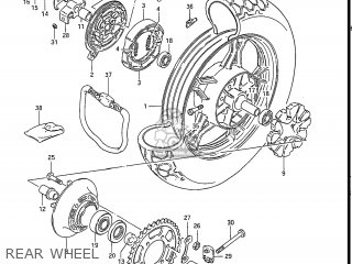 REAR WHEEL - GS550L 1986 (G) USA (E03)