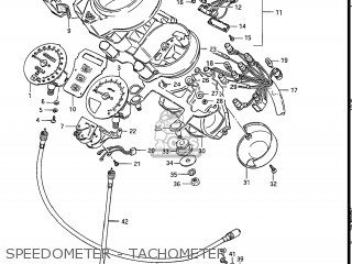 SPEEDOMETER - TACHOMETER - GS550L 1986 (G) USA (E03)