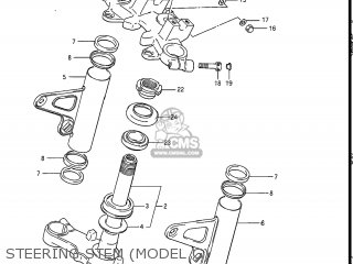 STEERING STEM (MODEL G) - GS550L 1986 (G) USA (E03)