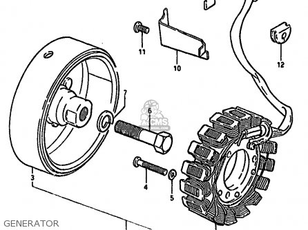 GENERATOR - GS550M 1981 (X) (E02 E04 E06 E22 E24 E34)