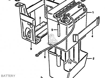 BATTERY - GS550M 1981 (X) (E02 E04 E06 E22 E24 E34)