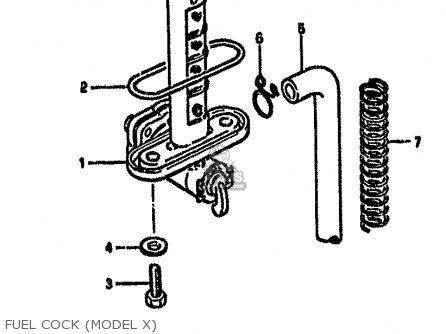 FUEL COCK (MODEL X) - GS550M 1981 (X) (E02 E04 E06 E22 E24 E34)