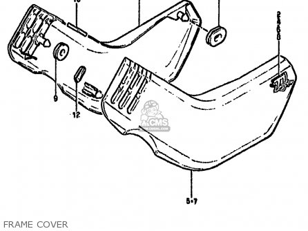 FRAME COVER - GS550M 1981 (X) (E02 E04 E06 E22 E24 E34)