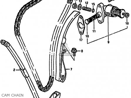 CAM CHAIN - GS550M 1982 (Z) (E02 E04 E06 E22 E24 E25 E34)