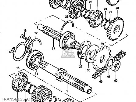 TRANSMISSION - GS550M 1982 (Z) (E02 E04 E06 E22 E24 E25 E34)