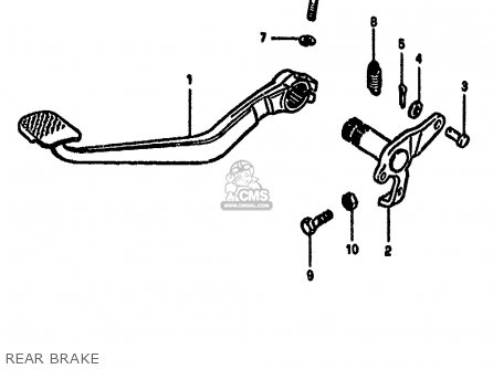 REAR BRAKE - GS550M 1982 (Z) (E02 E04 E06 E22 E24 E25 E34)