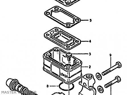 MASTER CYLINDER - GS550M 1982 (Z) (E02 E04 E06 E22 E24 E25 E34)
