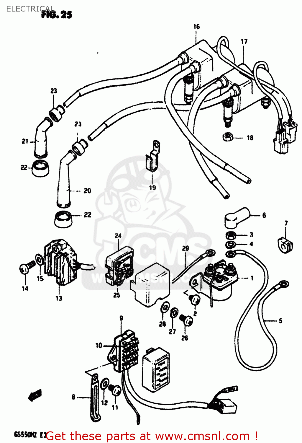 ELECTRICAL GS550M 1982 (Z) USA (E03)