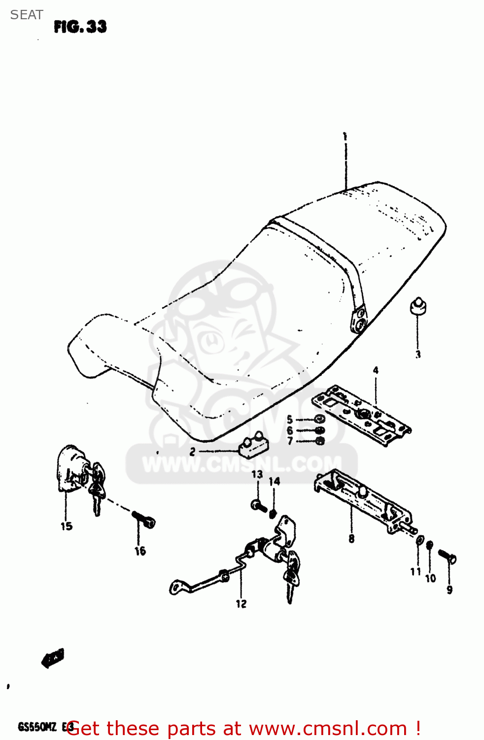 SEAT GS550M 1982 (Z) USA (E03)