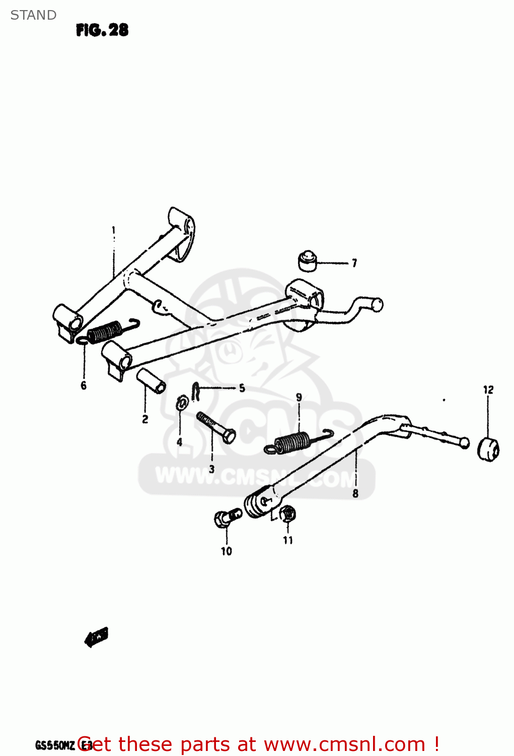 STAND GS550M 1982 (Z) USA (E03)