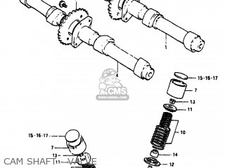 CAM SHAFT - VALVE - GS550M 1982 (Z) USA (E03)
