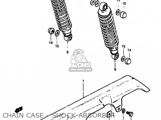 CHAIN CASE - SHOCK ABSORBER - GS550M 1982 (Z) USA (E03)