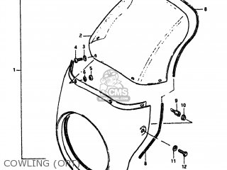 COWLING (OPT) - GS550M 1982 (Z) USA (E03)