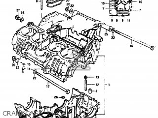 CRANKCASE - GS550M 1982 (Z) USA (E03)