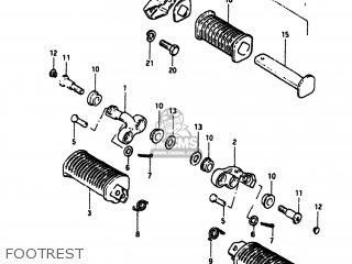 FOOTREST - GS550M 1982 (Z) USA (E03)