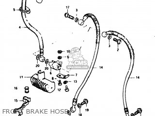 FRONT BRAKE HOSE - GS550M 1982 (Z) USA (E03)