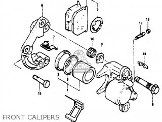 FRONT CALIPERS - GS550M 1982 (Z) USA (E03)
