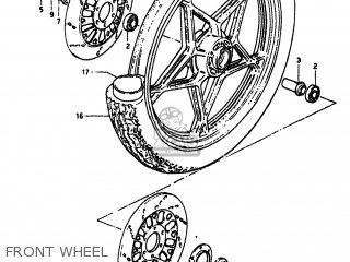FRONT WHEEL - GS550M 1982 (Z) USA (E03)